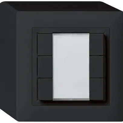 Poussoir universel AP 6×kallysto avec LED noir 