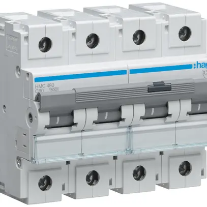 Disjoncteur Hager MCB 4P 400V type C 80A Icn 15kA 6UM 