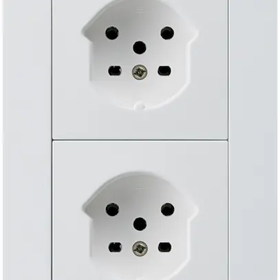 Combi ENC 2×1 HA kallysto.trend 2×type 15 avec bornes enfichables blanc 