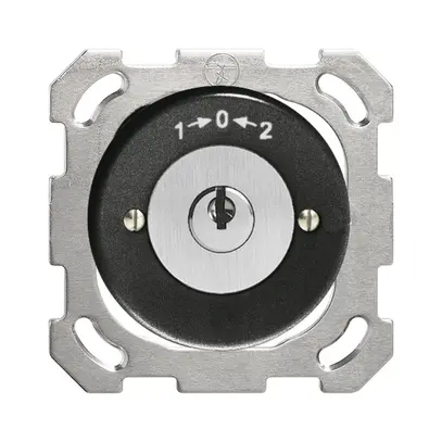 Contatto rotativo INC 1>0<2 nero con serratura di sicurezza 