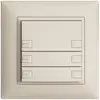 UP-Taster KNX 3-fach EDIZIOdue crema RGB mit LED 