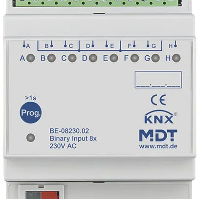 Ingresso binario KNX AMD MDT BE-08230.02 8-can 230VAC 4UM 