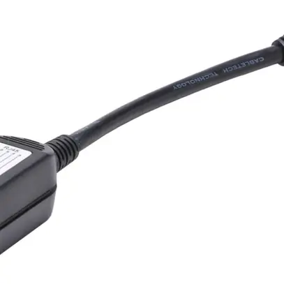 Übergangsadapter C38 RJ45m/TT83f STP, schwarz 