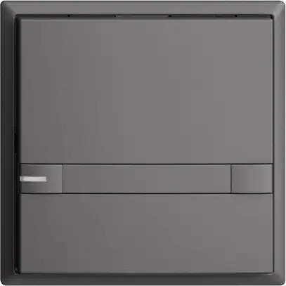 Pulsante INC KNX 1×EDIZIOdue colore grigio scuro RGB con LED con inserto carta 