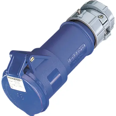 Presa mobile CEE-Powertop 16A 3P 6h 230V blu con premistoppa 