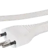 Apparatekabel Td 3×1mm² 3m weiss Stecker T12 