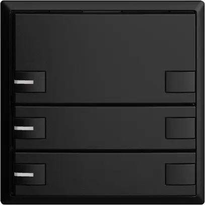 Pulsante KNX RGB EDUE, 250mW, c.LED RGB, 3×pulsante, com.2×tasti, ne 