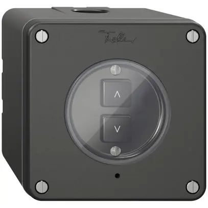 Interruttore tapparelle AP 1K/2T NEVO Wiser nero 