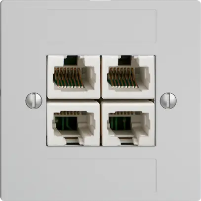 Inserto per presa di raccordo INC 4×RJ45/u 4P sep.grc EDIZIOdue ITplus 