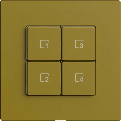 Poussoir scène 4 scènes/4T WLAN Edue Wiser olive 