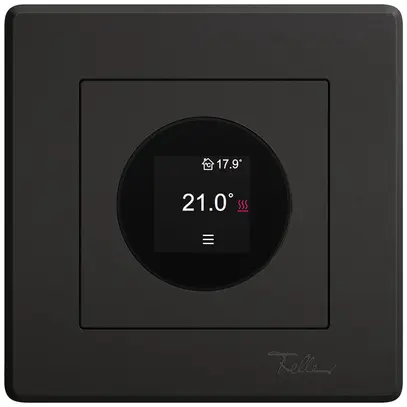 Termostato ambiente INC EDIZIO.liv SNAPFIX® 230VAC 4…30°C 96×96mm nero 