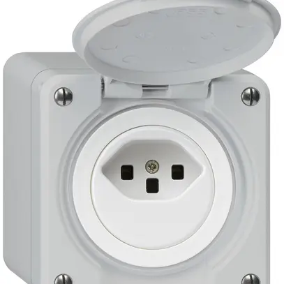 Prise AP robusto type 23 gris 