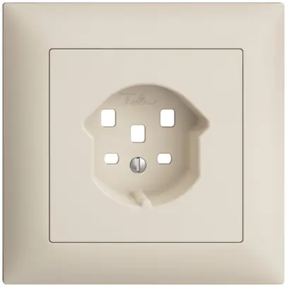 Kit frontal EDIZIOdue crema 88×88mm 1×T25 