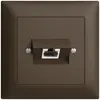 Presa di raccordo INC 1×RJ45/s 4P ITplus EDIZIOdue coffee 