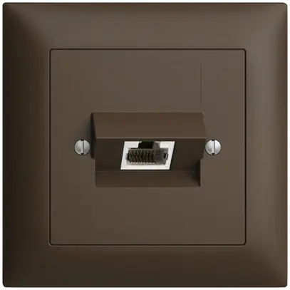 Presa di raccordo INC 1×RJ45/s 4P ITplus EDIZIOdue coffee 