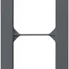 Cadre de recouvrement ENC kallysto.pro 2×1 anthracite 94×154mm 