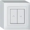 Pulsante per tapparelle KNX AP Hager BA kallysto Q doppio 88×88mm bianco 