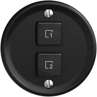 Poussoir scènes STANDARDdue Wiser SNAPFIX® 2 scènes 2 touches WLAN no 