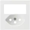 Plaque frontale kallysto 60×60mm blanc pour combinaison grd.I interr.+T13 