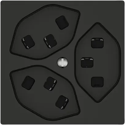 Prise EDIZIO.liv SNAPFIX® 3×T23 no 