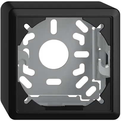 Kappe mit Grundplatte 54mm EDIZIOdue schwarz 