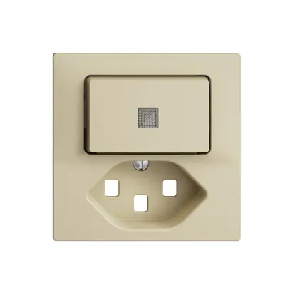 Kit frontal EDIZIOdue vanille 60×60mm T23, lentille, 