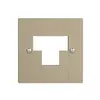 Placca frontale 2×RJ45 ITplus EDIZIOdue sand 