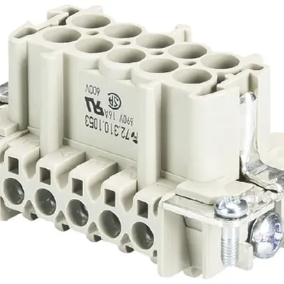 Inserto spina Wieland Electric revos BAS STS 10 2,5 69 8 16A 690V 0.5…2.5mm² 