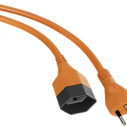 Rallonge 3×1.5mm² 5m PUR T12/T13 surmoulée orange 