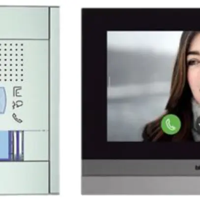 Kit citofono porta video MyHOME, Hometouch 7" e Sfera New Allmetal, nero 