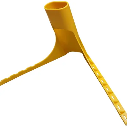 Guide passe-tubes FAWA 2×M25 Ø60×200mm sans halogène jaune 