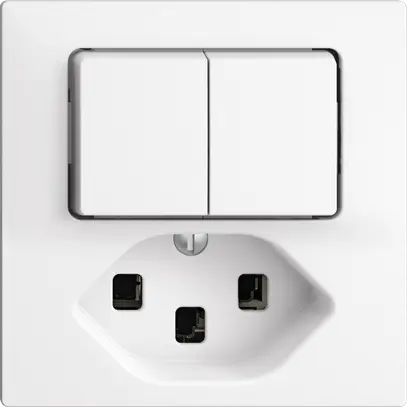 Combinaison A-R+3/1L+T23 16A EDIZIOdue blanc 