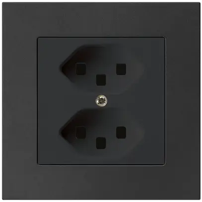 Presa INC kallysto.pro 2×T23 nero con morsetti a innesto 