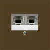 Boîte ENC kallysto 2×RJ45s séparé CUC brun 