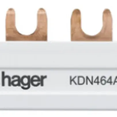 Pettine di raccordo Hager 4P 4L forca 10mm² 63A 210mm bianco 