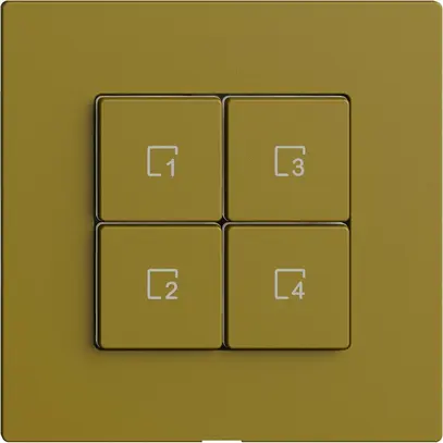 Commande pour poussoir scène 4 scènes/4T Edue Wiser olive 