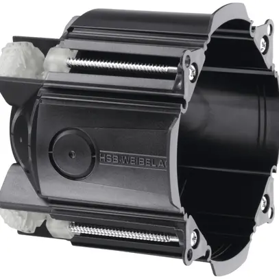 Boîte pour paroi creuse HSB Weibel Ideal Ø73×66mm 1×1 sans halogène noir 