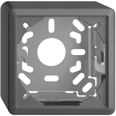 Cappa con piastra di base 54mm EDIZIOdue grigio scuro 