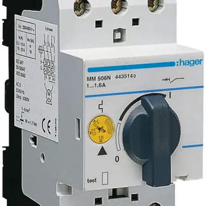 Démarreur de moteur Hager 1…1.6A 