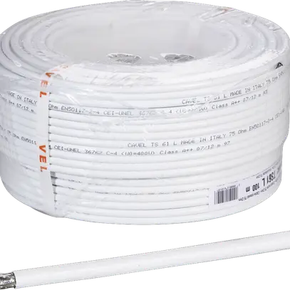 Cavo coass.trishielded 75 Ohm Blister à 100 m 