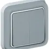 Interruttore per tapparella INC PLEXO grigio 2×AV/1L 