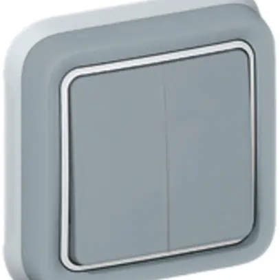Interruttore per tapparella INC PLEXO grigio 2×AV/1L 