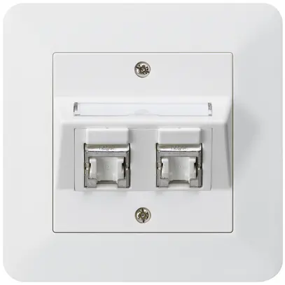 Kit de montage ENC kallysto.trend C cat.6 2RJ45/s blanc 