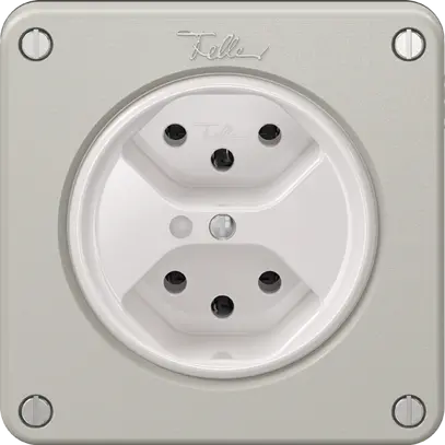 Prise NEVO, 2×T13, a.LED, gris clair 