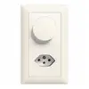 UP-Kombination EDIZIOdue Dimmer+T13 weiss vertikal 