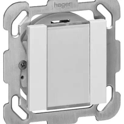 Pulsante multifunzionale INC KNX kallysto B doppio bianco 