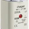 Fusibile HPC Hager DIN1 400VAC 250A gG/gL segnalatore centrale inossidabile 