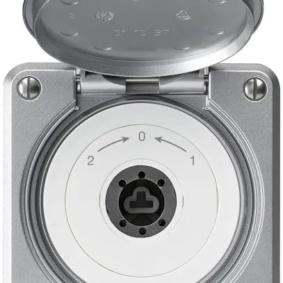 Contatto rotativo a chiave INC robusto IP55 all con coperchio s.cilindro inv. 