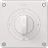Interrupteur rotatif NEVO N.CO 2/1 L, avec manette, KS, 0-1-0-2, blanc 