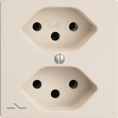 UP-Steckdose EDIZIOdue 2×T13 1×S crema 